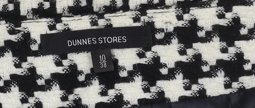 Dunnes Stores Women's Black Check Pencil Skirt Size 10
