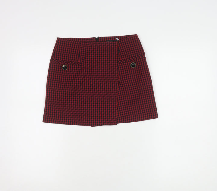 Zara Women's Multicoloured Herringbone Skirt - XS