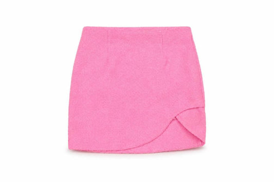 Front view of River Island Women's Pink Tulip Skirt, size 6