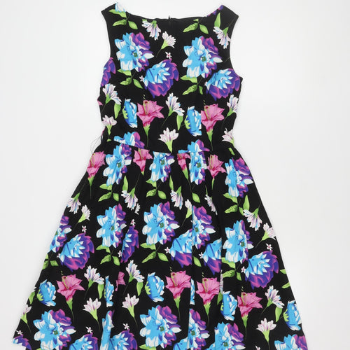 Lindy Bop Women's Multicoloured Fit & Flare Dress