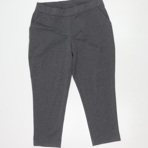 Bonmarché Women's Grey Jeggings, Size 14, Elastic Waist