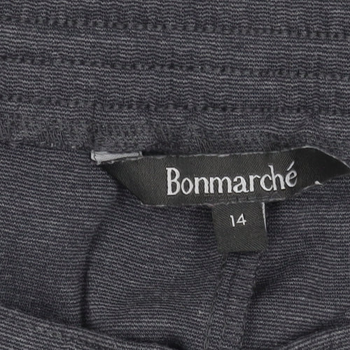 Bonmarché Women's Grey Jeggings, Size 14, Elastic Waist