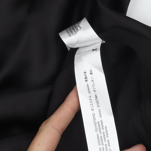 Zara Women's Black Slip Dress, Size S, V-Neck