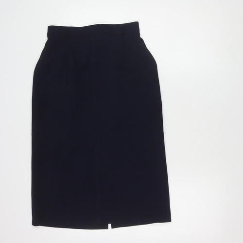 St Michael Women's Blue Pencil Skirt Size 12 Business