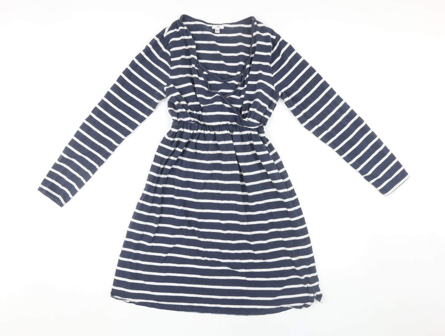 La Redoute Women's Blue Striped Dress - Size 10