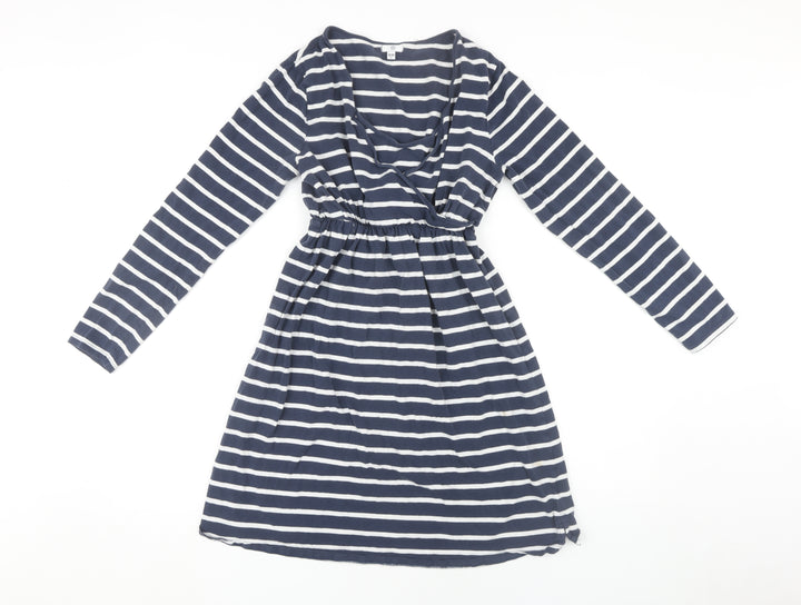 La Redoute Women's Blue Striped Dress - Size 10