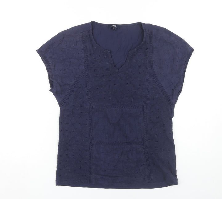 Next Women's Blue Cotton Blouse Size 8
