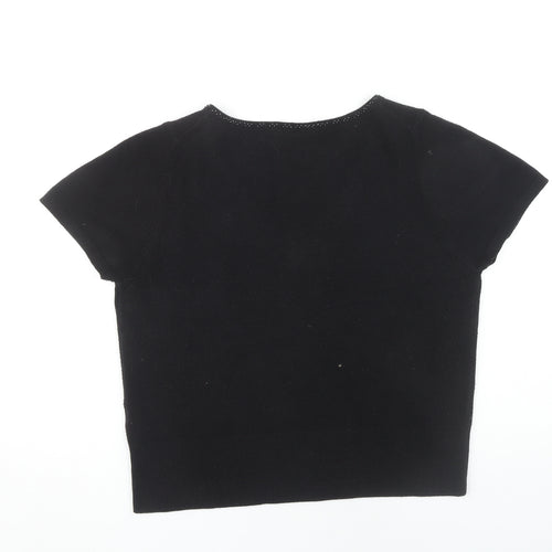 Marks and Spencer Women's Black V-Neck Pullover Jumper