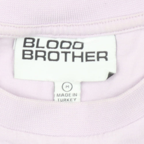 Blood Brother Men's Purple Crew Neck T-Shirt M