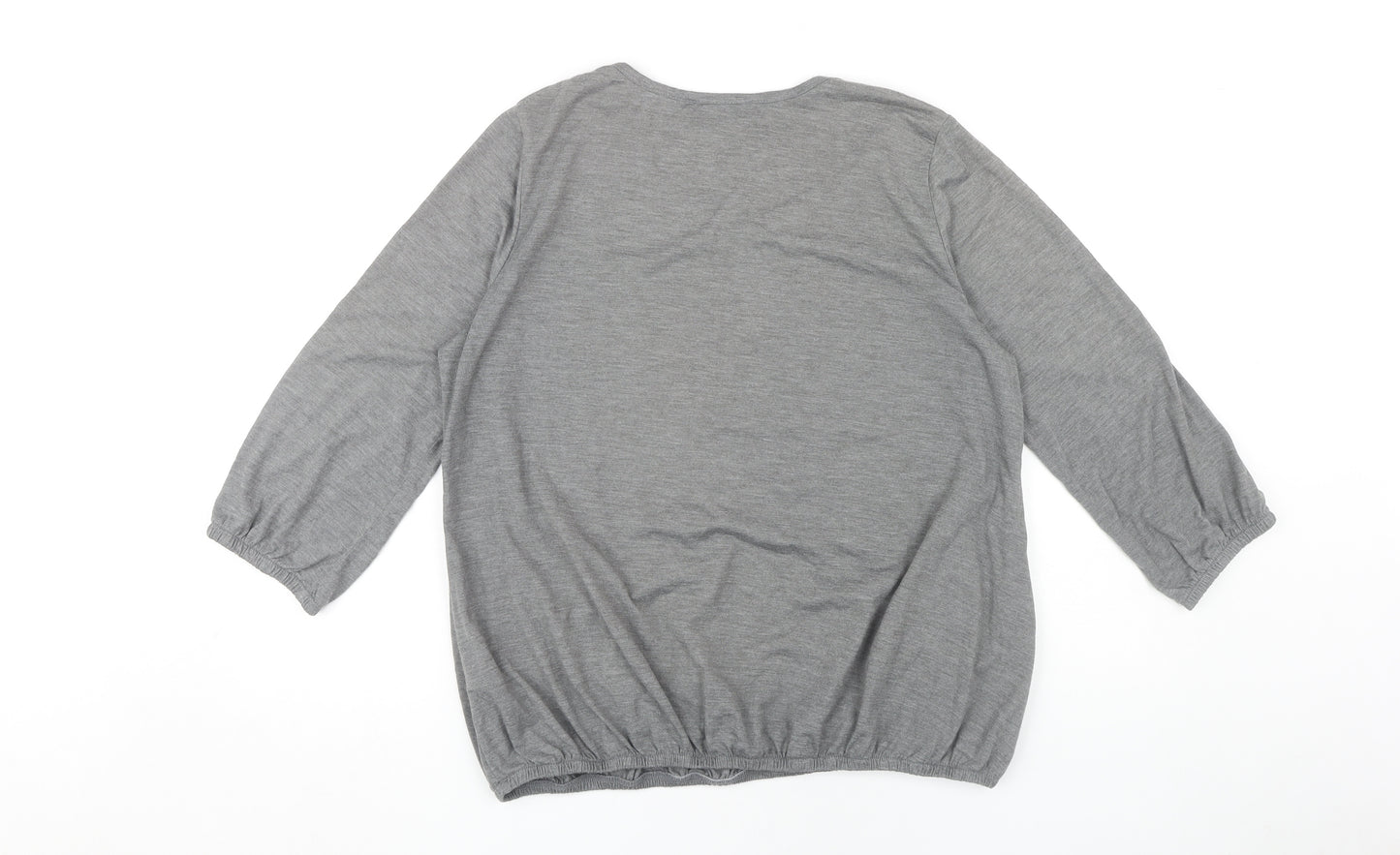 Debenhams Women’s Grey Floral T-Shirt Size 16