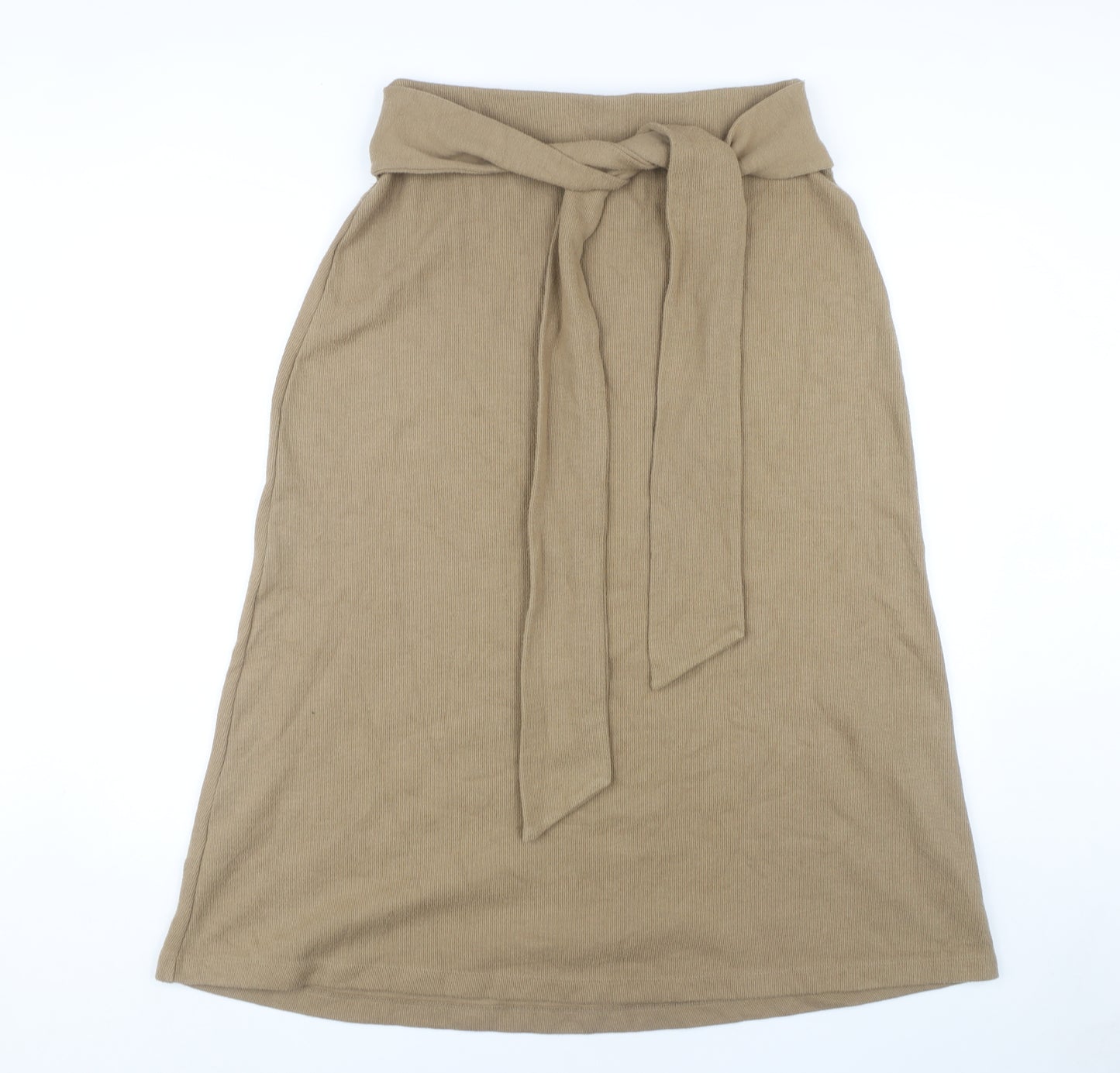 Marks and Spencer Women's Beige Skirt - Size 12