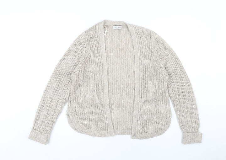 Marks and Spencer Women Beige Open Front Cardigan Size 12