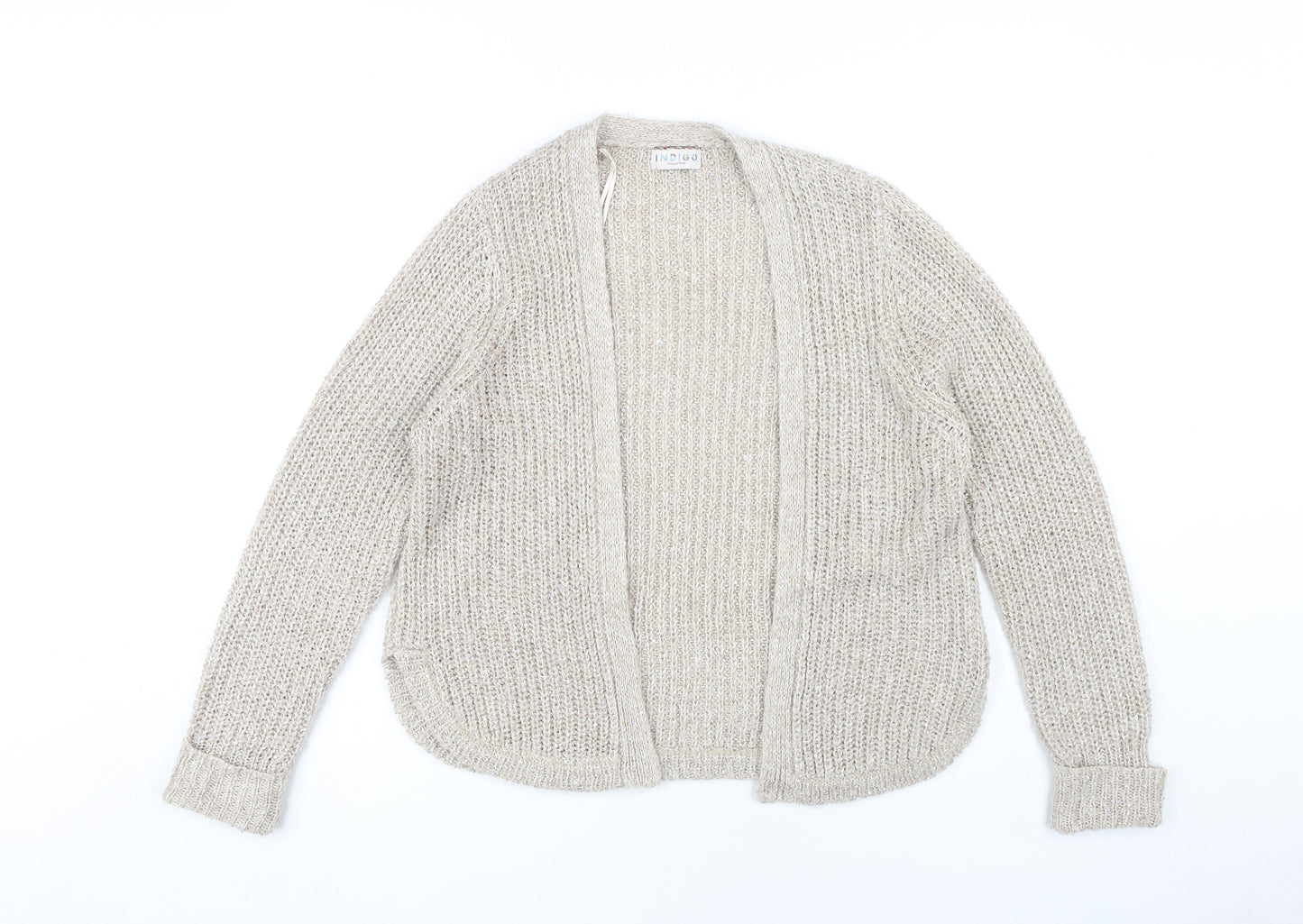 Marks and Spencer Women Beige Open Front Cardigan Size 12