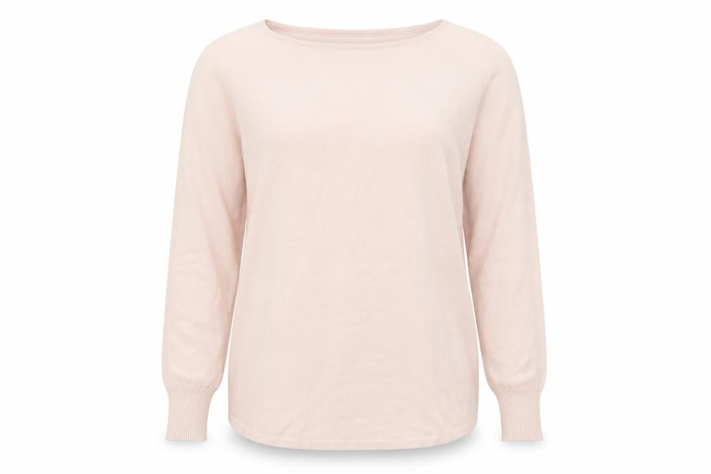 Front view of Kaleidoscope Women's Pink Round Neck Jumper, size 12