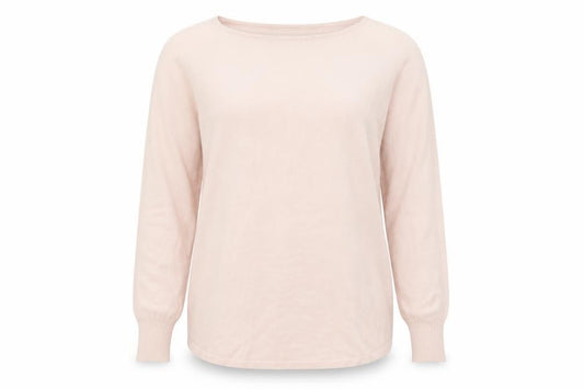 Front view of Kaleidoscope Women's Pink Round Neck Jumper, size 12