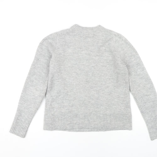 Warehouse Women's Grey Pullover Jumper, Size 8