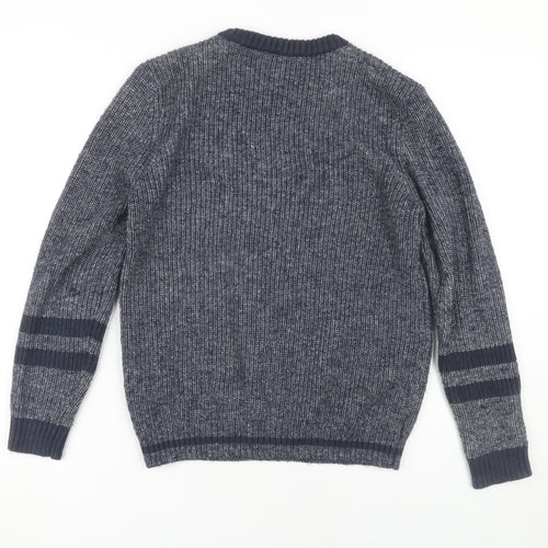 Marks and Spencer Boys Blue Knit Pullover, 12-13 Years