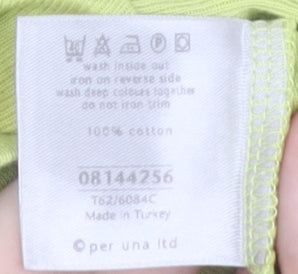 Per Una Women’s Green 3/4 Sleeve Scoop Neck Top