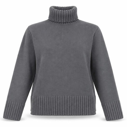 H&M Women's Grey Roll Neck Jumper, Size S, Casual Knitwear