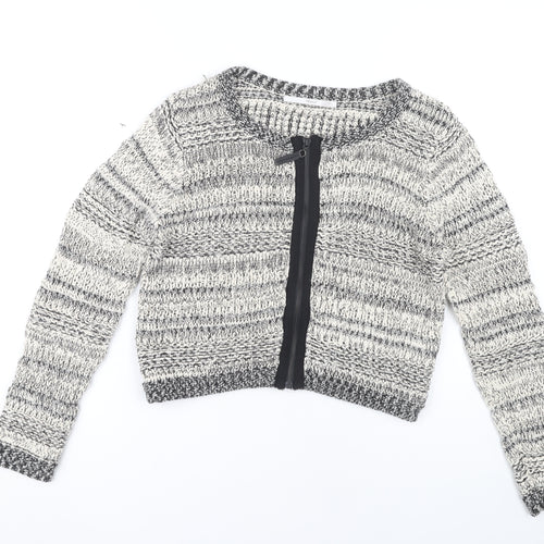 Truly Women's Grey Zip Cardigan L