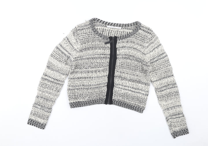 Truly Women's Grey Zip Cardigan L