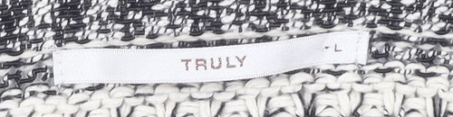 Truly Women's Grey Zip Cardigan L