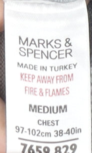 Marks & Spencer Men's Multicoloured Striped Pullover M