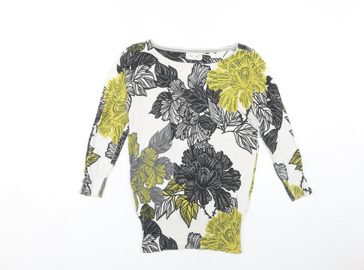 Next Women's Multicoloured Floral Jumper Size 8
