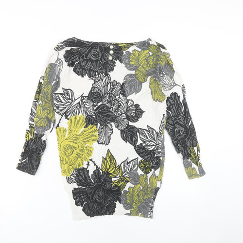 Next Women's Multicoloured Floral Jumper Size 8