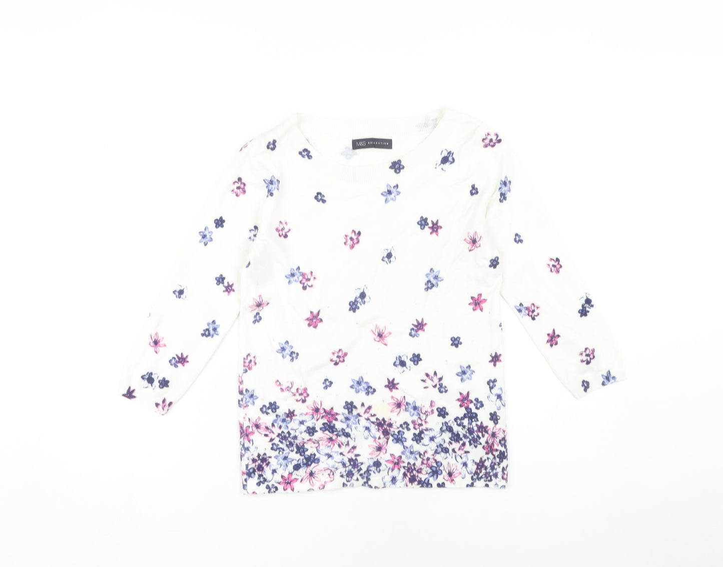 Marks and Spencer Women's Multicoloured Floral Pullover Jumper