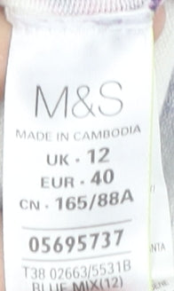 Marks and Spencer Women's Multicoloured Floral Pullover Jumper