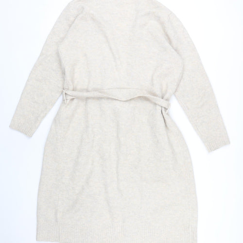 Marks & Spencer Women Beige S Cardigan Jumper
