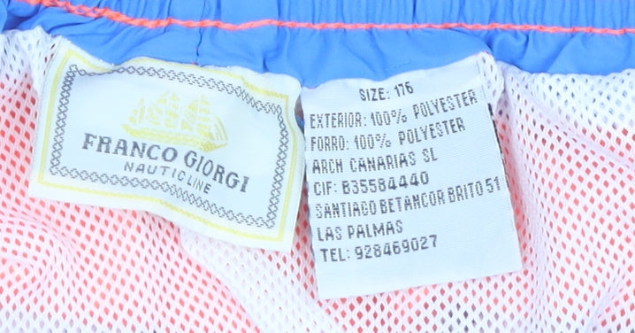 Franco Giorgi Boys Orange Athletic Shorts, 6-7 Years