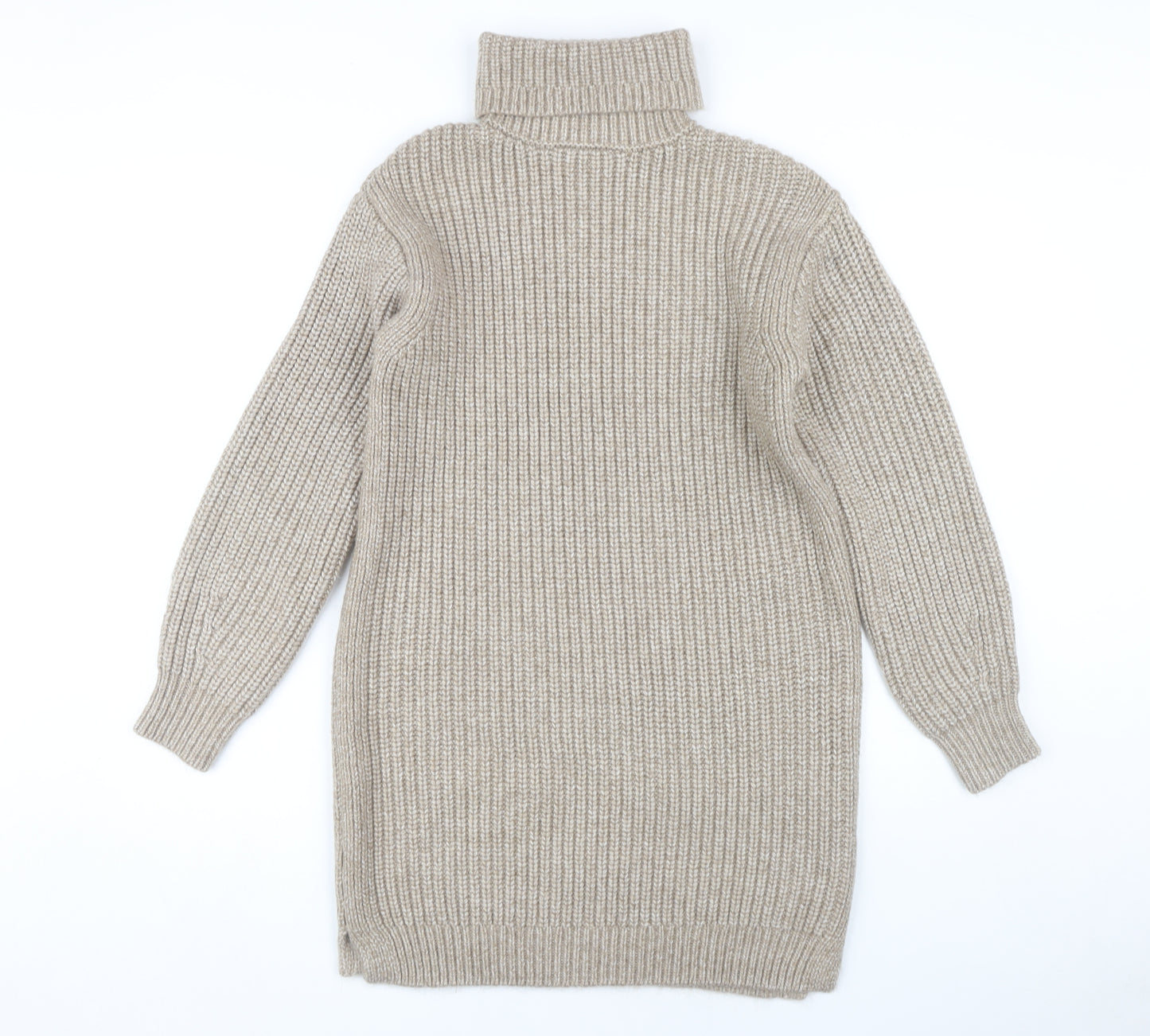 Marks and Spencer Women's Beige Roll Neck Jumper