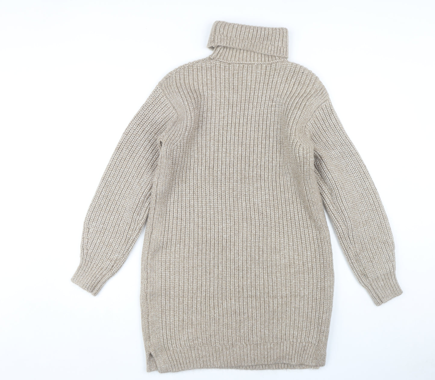Marks and Spencer Women's Beige Roll Neck Jumper