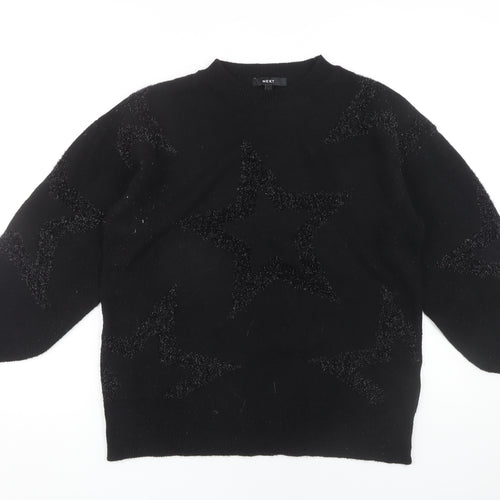 Next Women's Black Star Pullover Jumper - Size S