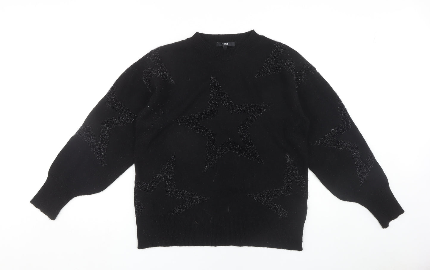 Next Women's Black Star Pullover Jumper - Size S