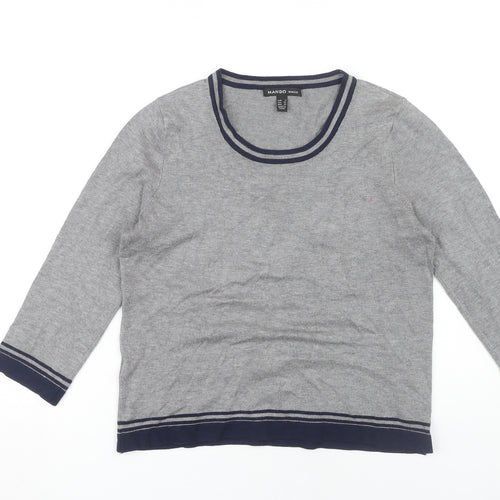 Mango Women's Grey Pullover Jumper Size 8