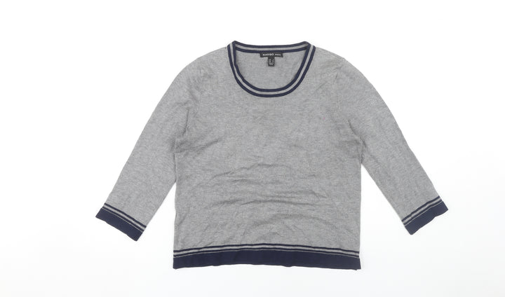 Mango Women's Grey Pullover Jumper Size 8