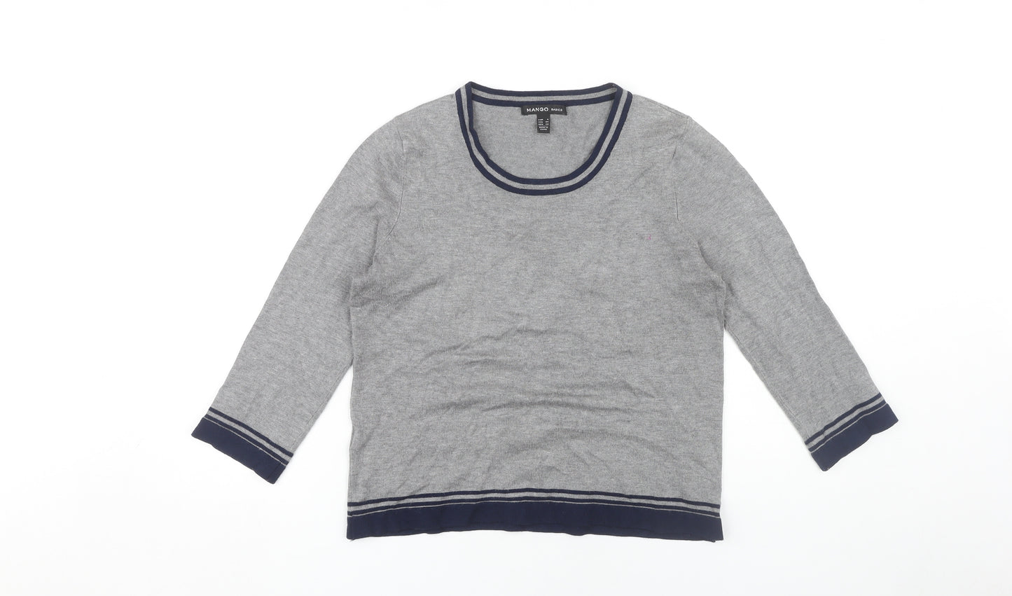 Mango Women's Grey Pullover Jumper Size 8