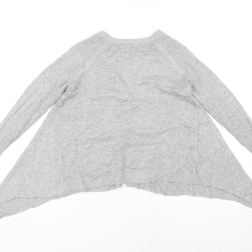 Next Women's Grey V-Neck Cardigan Size 8