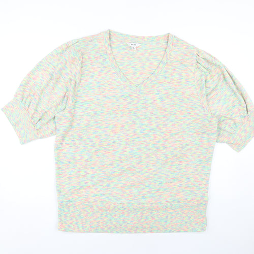 Next Women's Multicoloured V-Neck XL Pullover
