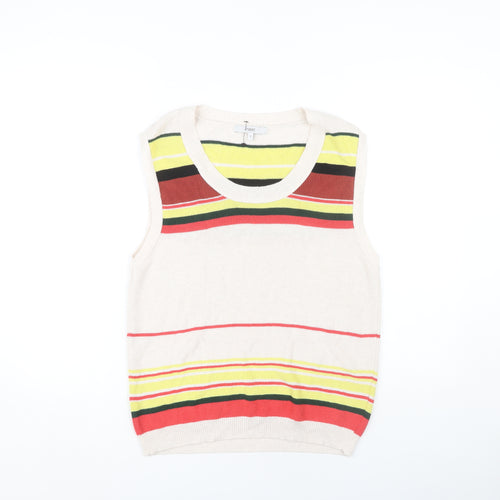 Next Women's Multicoloured Striped Vest M