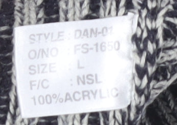 Rrapidfire Men's Grey Striped Pullover Jumper L