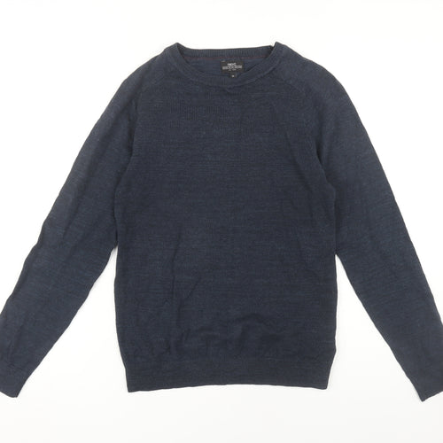 Next Men's Blue Crew Neck Pullover Jumper XS
