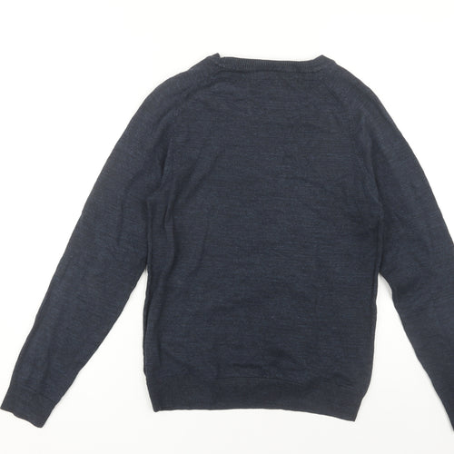 Next Men's Blue Crew Neck Pullover Jumper XS