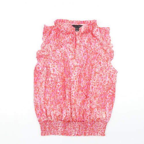 New Look Women's Pink Sleeveless Blouse UK 10