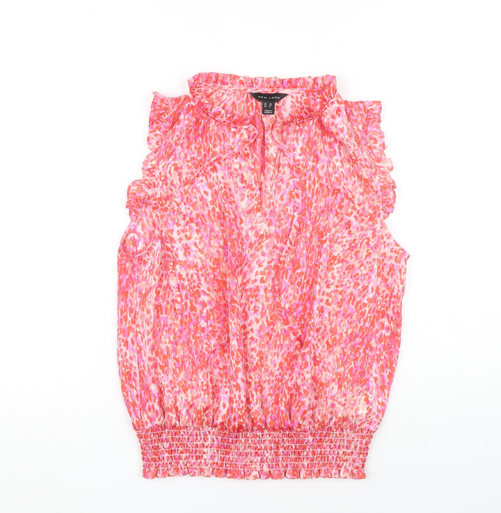 New Look Women's Pink Sleeveless Blouse UK 10