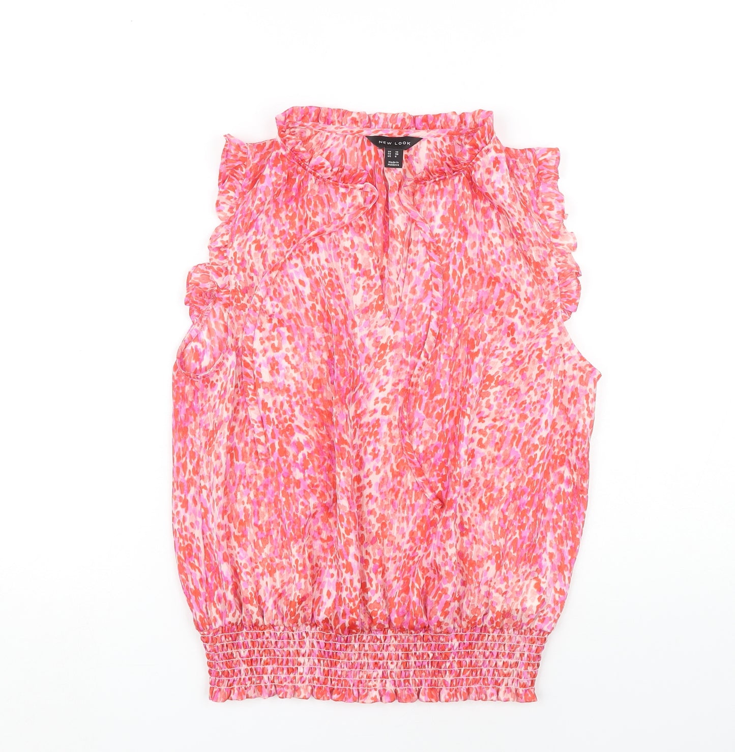 New Look Women's Pink Sleeveless Blouse UK 10