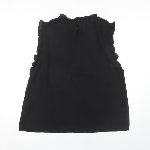 New Look Women's Black Sleeveless Blouse Size 16